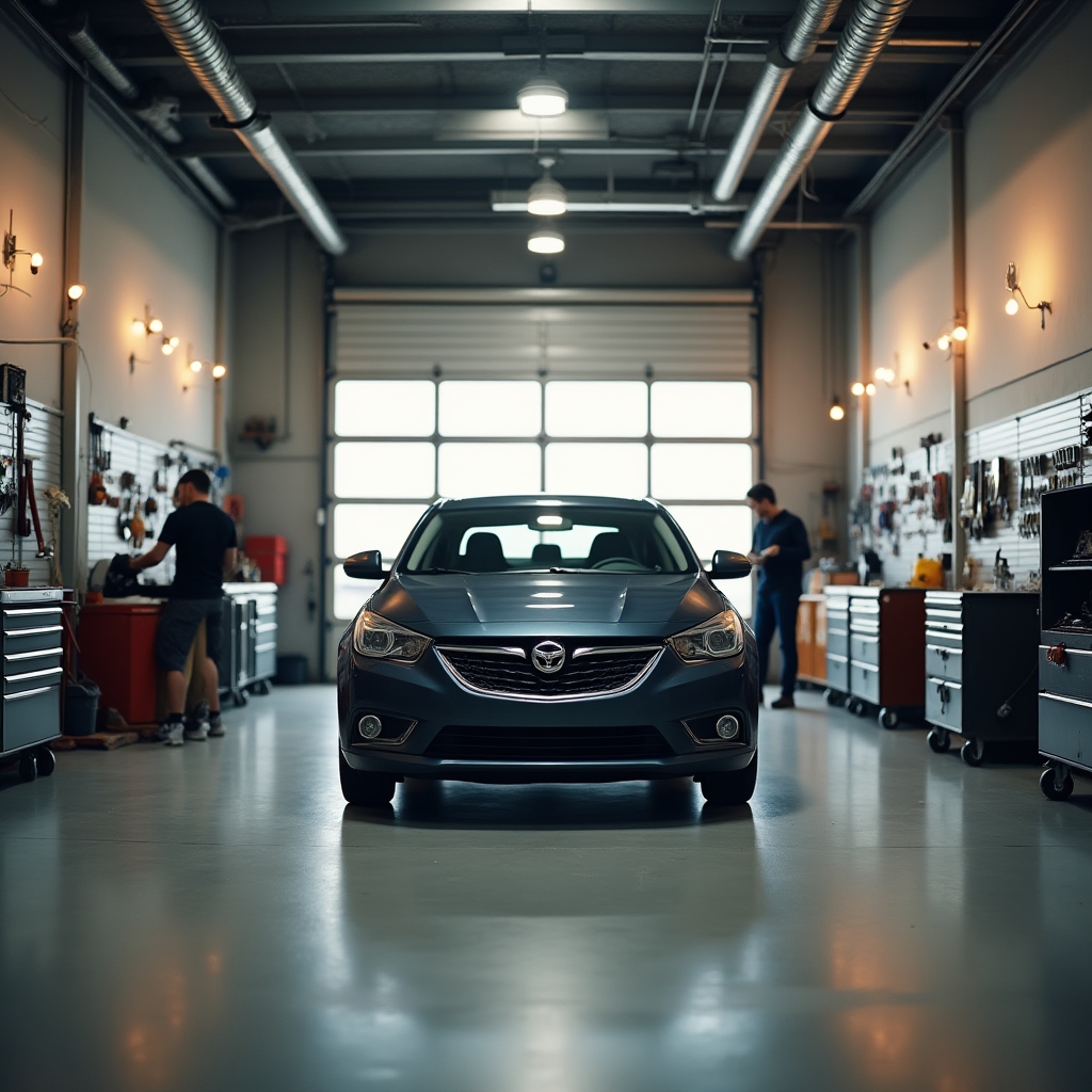 Garage didattico a Bologna per il corso di manutenzione auto